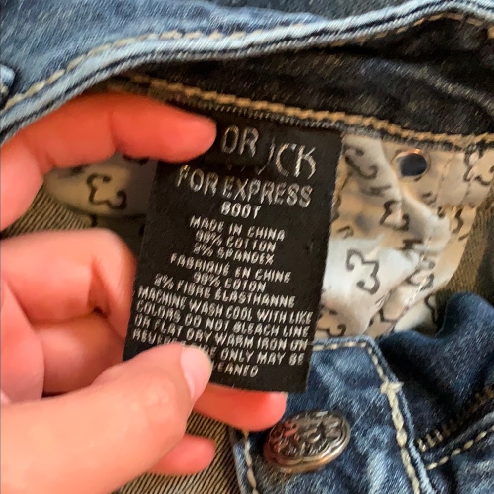 Express Rerock boot cut jeans - Picture 3 of 5